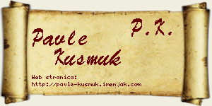 Pavle Kusmuk vizit kartica